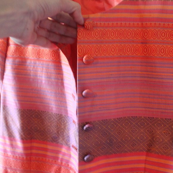 Vintage 90% Silk Carlisle Jacket Size 6 - Picture 3 of 4